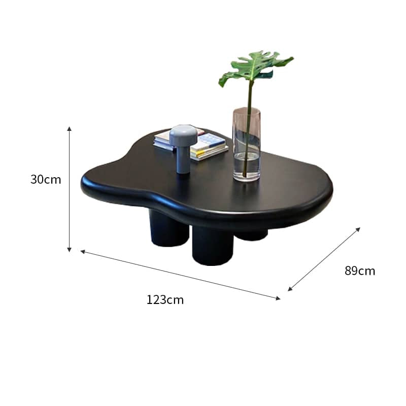[幅90～123cm]センターテーブル ローテーブル クラウド 可愛い 強化ガラス 北欧 yw-178