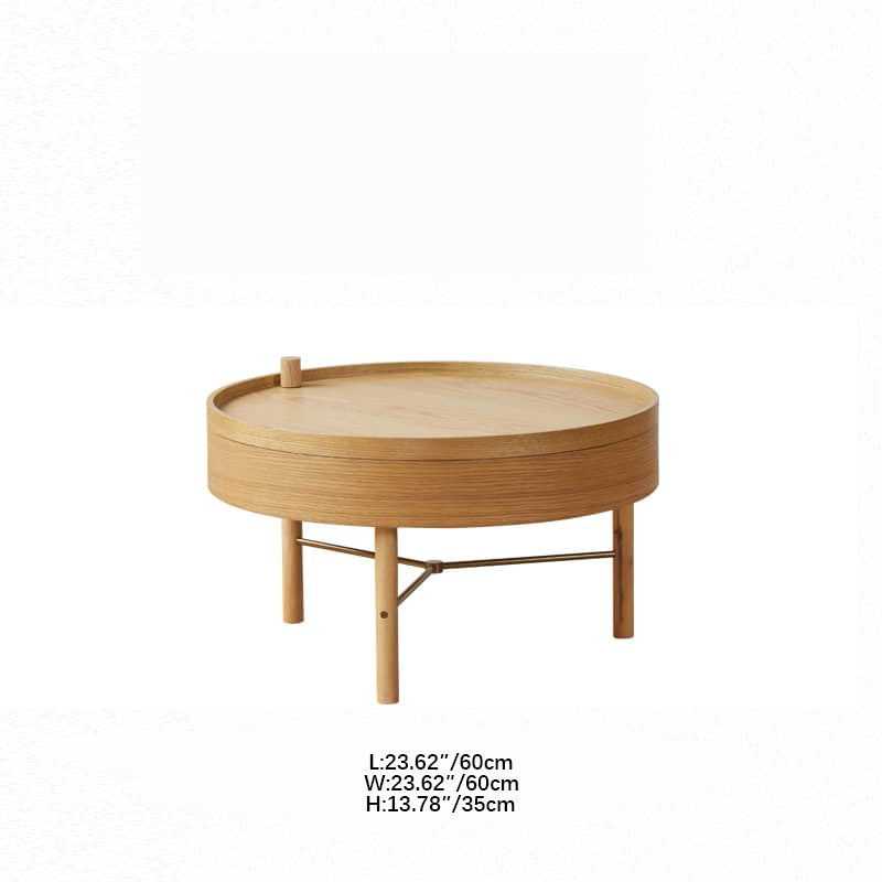 Elegant Black & Natural Wood Color Particle Board Tea Table - Stylish & Functional yw-179