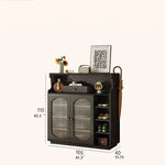 Stylish Glass Multi-Layer Cabinet with Sleek Storage Design for Modern Homes hlxl-4398