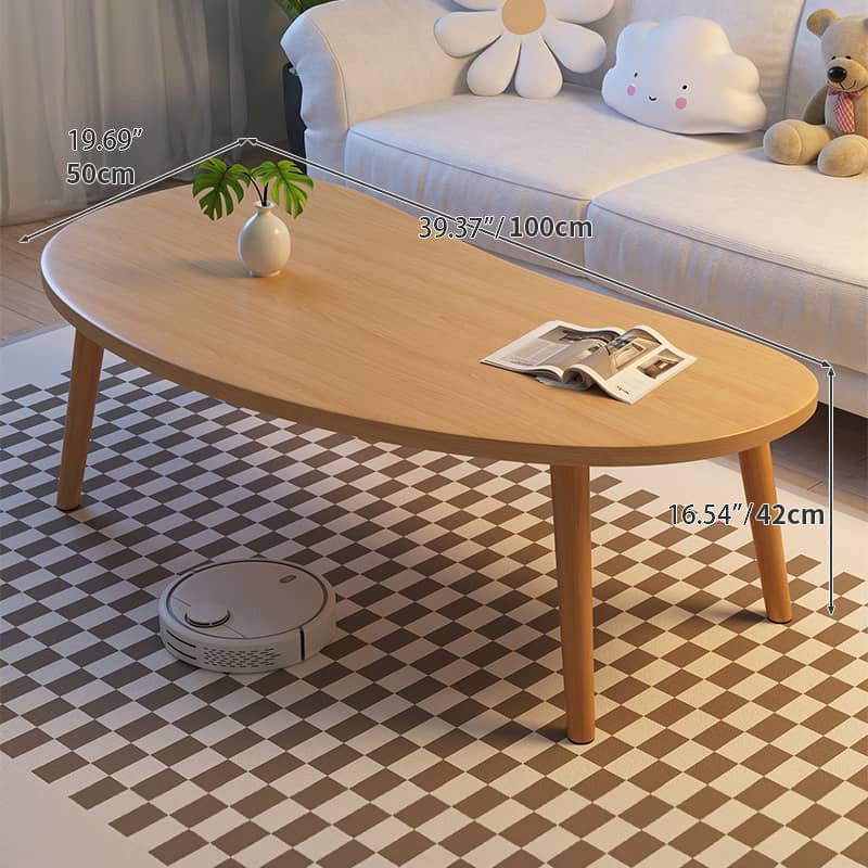 Sleek Natural White Solid Wood Tea Table – Modern Elegance for Your Living Room fxjc-918