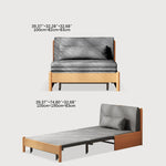 Premium Beige Gray Sofa with Zelkova Wood Frame and Cotton-Linen Upholstery fcp-1291