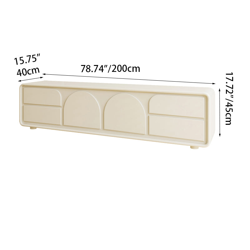 Modern White TV Cabinet with Sleek Minimalist Design for Stylish Living Rooms hsj-2260