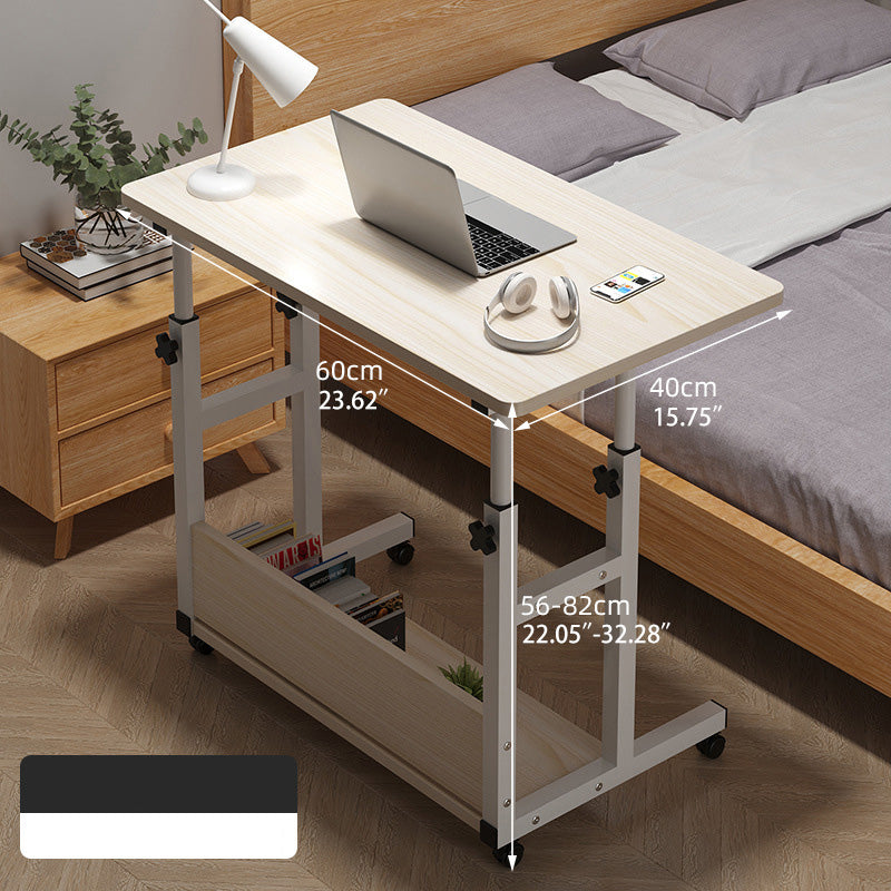 Natural Wood Color Multi-Layer Board - Stylish Table with White and Black Accents fxjc-508