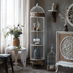 Freestanding Solid Wood Storage Rack with Modern Rustic Design hdst-4310