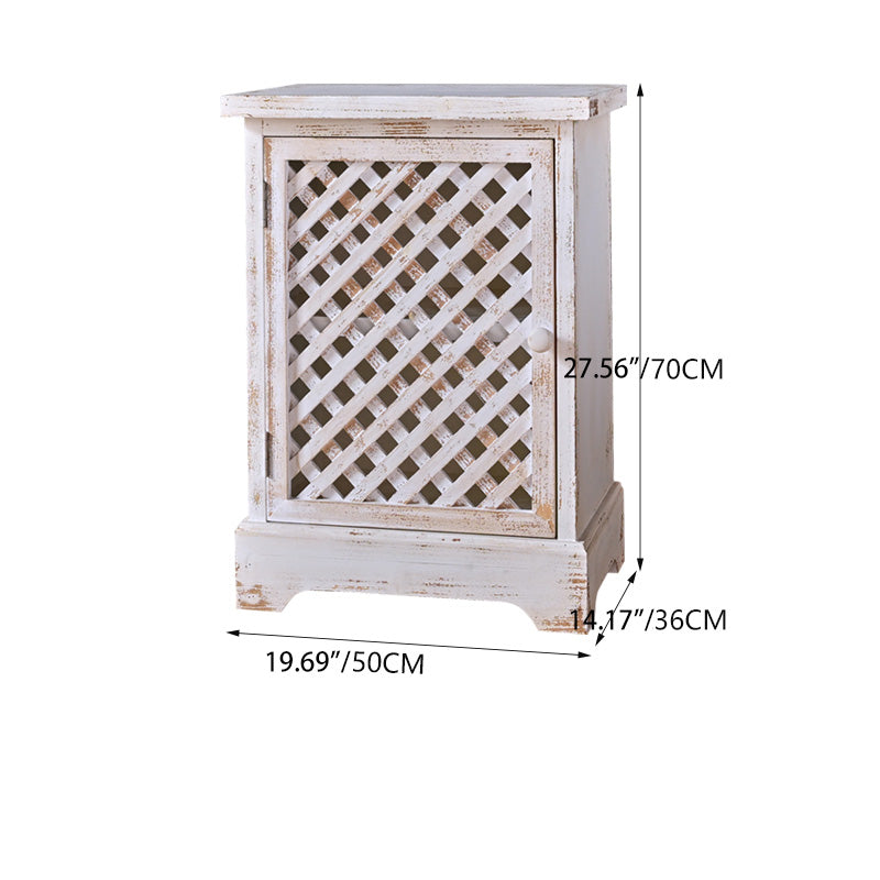 Vintage Style Solid Wood Cabinet with Distressed Finish - Enhance Your Decor Today! fczym-2343