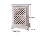 Vintage Style Solid Wood Cabinet with Distressed Finish - Enhance Your Decor Today! fczym-2343