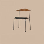 Stylish Ash Wood Dining Chair with Faux Leather Seat - Modern Elegance for Your Home fpmxm-2773