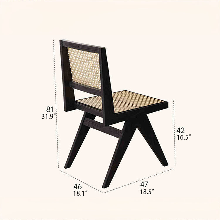 Stylish Ash Wood & Rattan Weave Chair – Modern Elegance for Your Home hlxl-4402