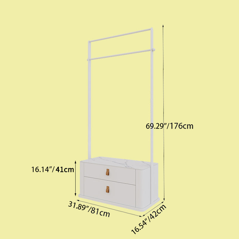 Stylish Coat Hanger with Sintered Stone Base - Elegant Home Organizing Solution hsj-2268