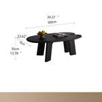 Stylish White Oak Coffee Table with Integrated Side Tray - Perfect for Modern Living Rooms hfcjp-4014