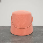 Stylish Cotton Linen Stools with Leather Strap – Perfect for Modern Living Spaces fel-1991