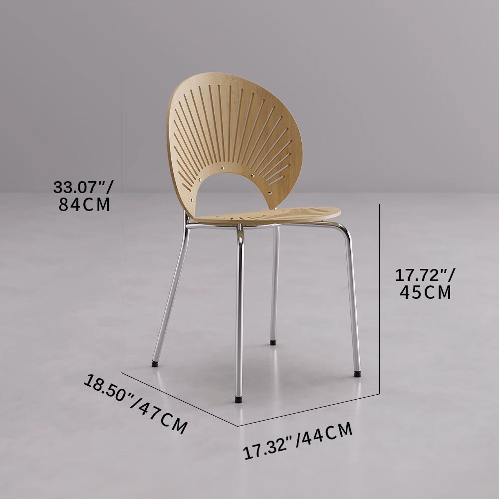 Stylish Wooden Dining Chair with Sleek Metal Legs – Modern Comfort for Your Home fsdb-2270