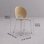 Stylish Wooden Dining Chair with Sleek Metal Legs – Modern Comfort for Your Home fsdb-2270