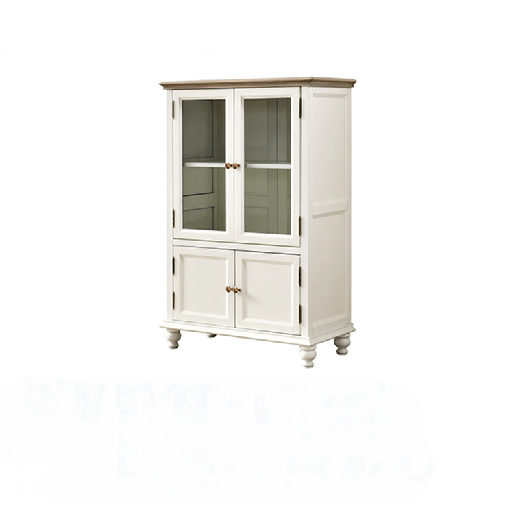 Elegant Solid Wood & Tempered Glass Cabinet for Stylish Living Rooms hyjyj-4289