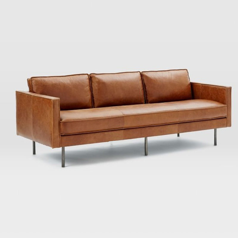 Durable Scratch-Resistant Cotton Sofa in Modern Light Brown & Dark Black jy-116