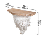 Decorative Chinese Fir Storage Rack - Stylish Wood Wall Shelf for Elegant Home Decor fczym-2340