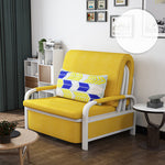 Elegant Solid Wood Sofa with Cotton-Linen Upholstery in Khaki, Navy Blue, Yellow, Dark Gray, and Green - Stylish and Durable fsq-1418
