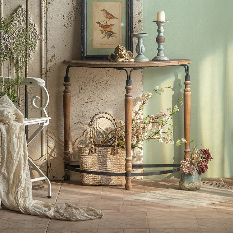 Vintage Style Chinese Fir Storage Rack with Glass Detailing - Elegant Home Decor hdst-4316