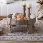 Elegant Chinese Fir Tea Table - Vintage Inspired Living Room Centerpiece hdst-4245