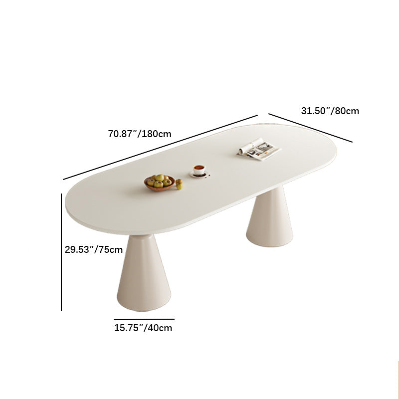 Modern Sintered Stone Dining Table with Faux Leather Finish – Elegant Design for a Stylish Home fmsf-2054