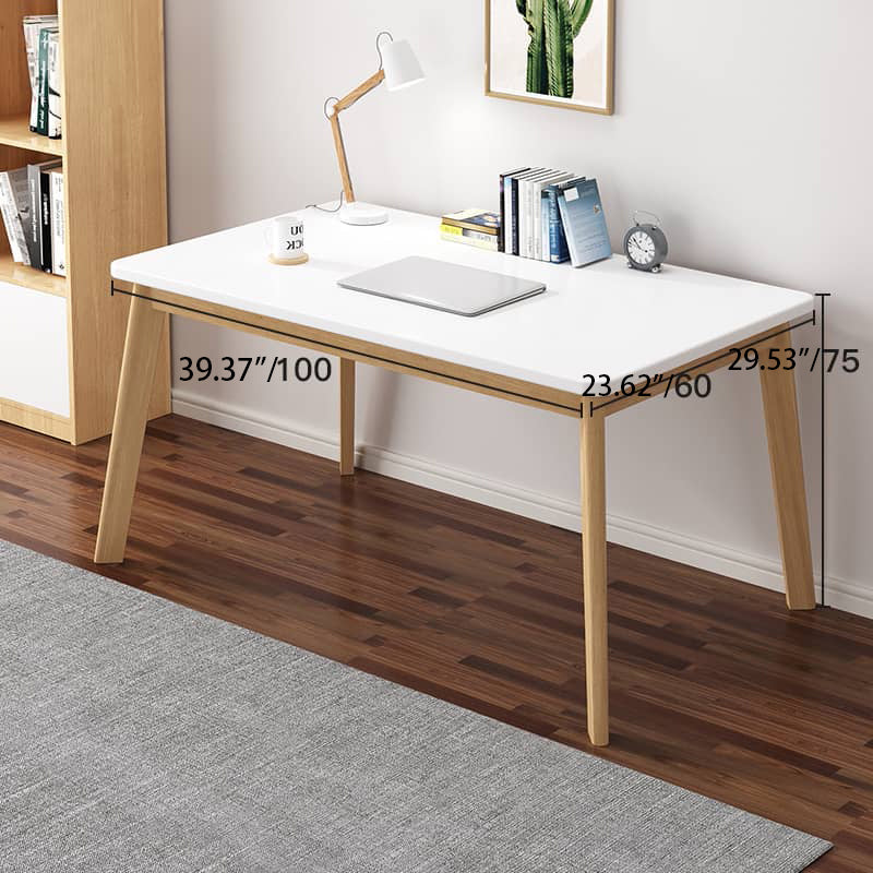 Solid Wood Table in Elegant White Finish - Perfect for Any Modern Home fxjc-920