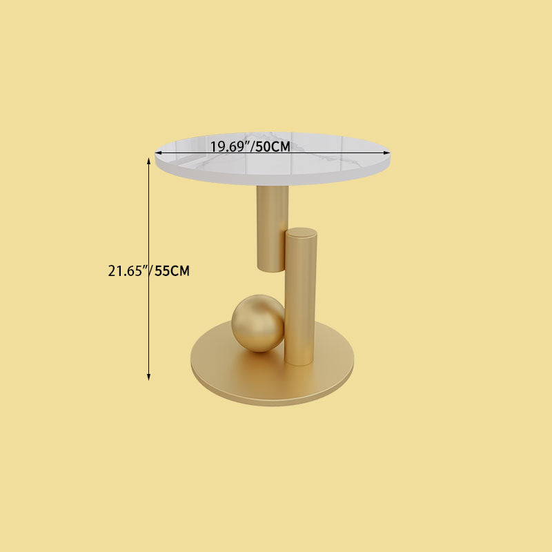 Sleek Sintered Stone Tea Table for Modern Living Room Decor hsj-2276