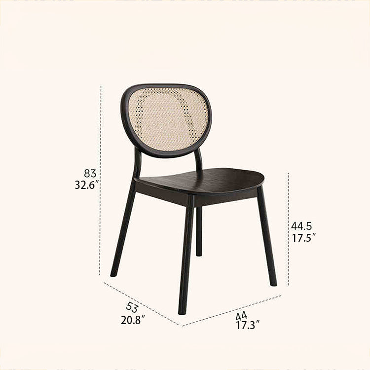 Stylish Ash Wood & Rattan Weave Chair – Modern Elegance for Your Home hlxl-4402
