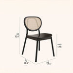 Stylish Ash Wood & Rattan Weave Chair – Modern Elegance for Your Home hlxl-4402