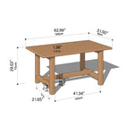 Elegant Natural Cherry Wood Table - Perfect for Sophisticated Interiors hykmq-786