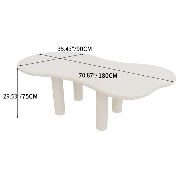 Sleek Contemporary White Oval Dining Table - Elegant Home Centerpiece hsj-2254