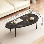 Modern Elegant Tea Table in Brown, Black, White, and Natural Finishes - Perfect for Any Decor! fxjc-912