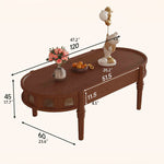 Chic Glass and Wood Tea Table - Elegant Ash, Solid Wood & Poplar Design hlxl-4407