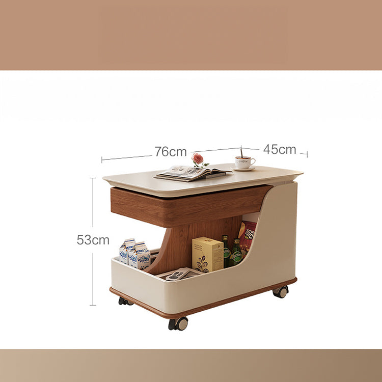 Modern Marble Coffee Table with Sleek Storage Design hfcjp-4003