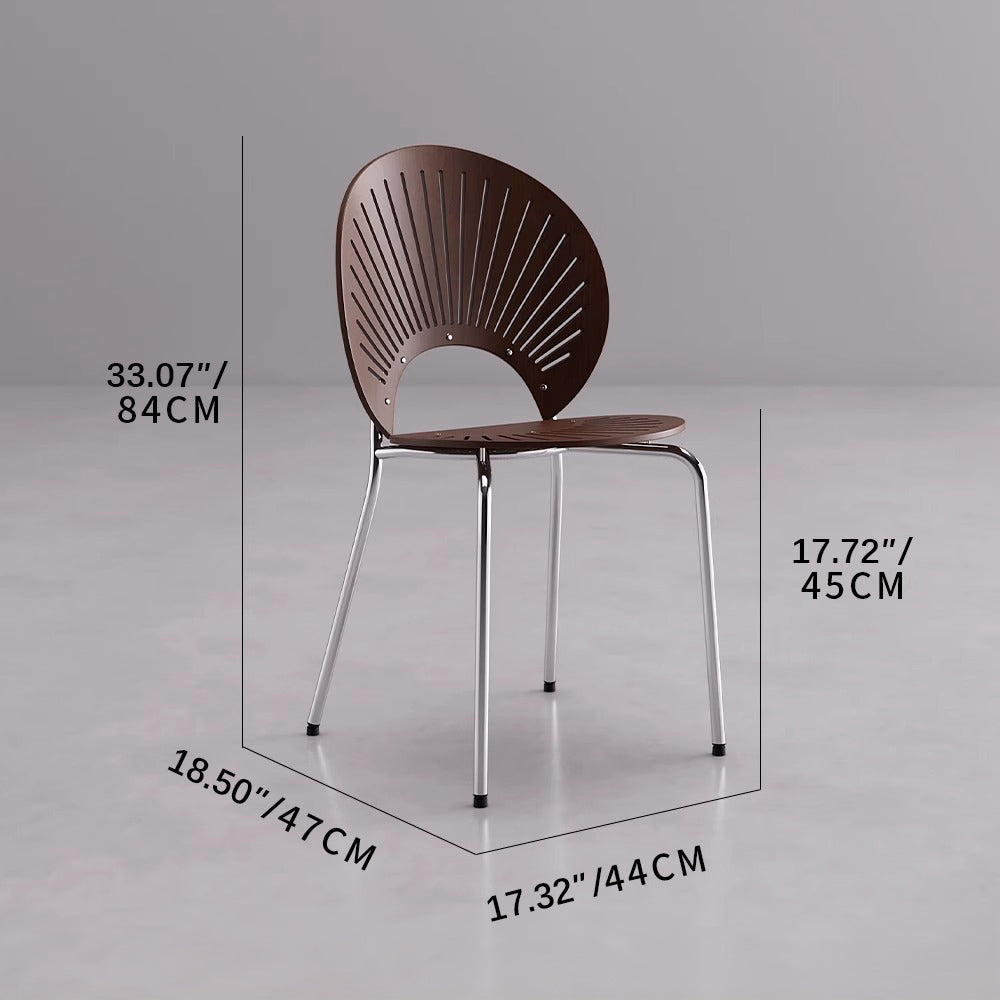 Stylish Wooden Dining Chair with Sleek Metal Legs – Modern Comfort for Your Home fsdb-2270
