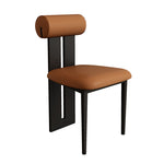 Solid Wood Chair with Microfiber Leather and Linen Upholstery - Stylish and Durable Seating Solution fjx-2677