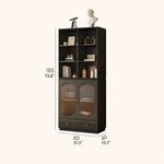 Sleek Multi-Layer Glass & Aluminum Cabinet for Modern Interiors hlxl-4414