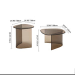 Elegant Tempered Glass Tea Table - Modern Style Accent Furniture for Your Living Room fif-4507