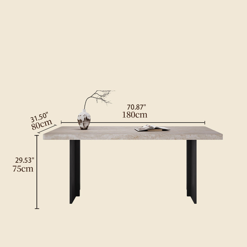 Durable Sintered Stone Aluminum Alloy Table - Sleek & Modern Design fjx-2689