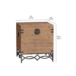 Vintage Chinese Fir Cabinet with Rustic Charm and Storage Drawers hdst-4231