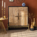 Stylish Solid Wood & Density Board Cabinet - Perfect for Elegant Home Decor hdst-4319