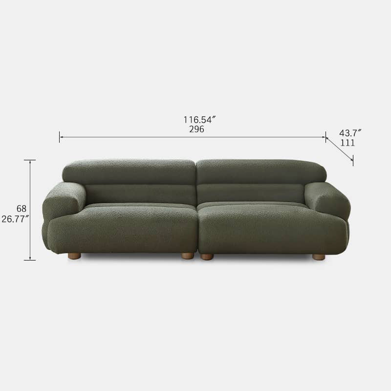 Luxurious Dark Green Pine Sofa - Elegant Comfort for Your Living Room my-369