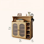 Stylish Glass Multi-Layer Cabinet with Sleek Storage Design for Modern Homes hlxl-4398