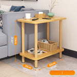 Sleek White Natural Wood Tea Table with Multi-Layer Board Design fxjc-510