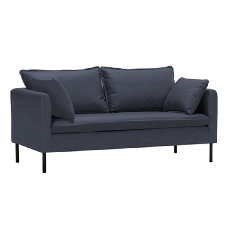Stylish Mint Green & Dark Blue Sofa with Techno Fabric for Modern Living Rooms qm-5