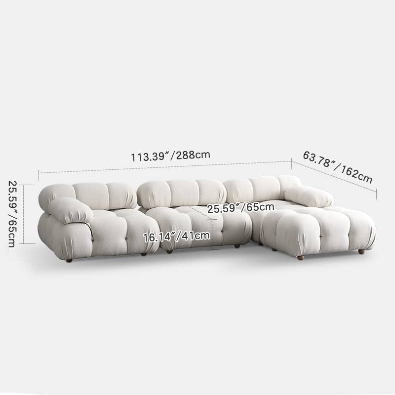 Luxurious White Pine Sofa - Elegant & Comfortable Living Room Furniture my-353