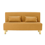 Stylish Multi-Color Sofa: Orange, Khaki, Dark Green, Blue & Light Brown with Premium Wood Finish & Techno Fabric Blend qm-15
