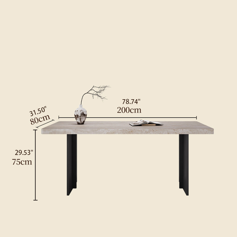 Durable Sintered Stone Aluminum Alloy Table - Sleek & Modern Design fjx-2689