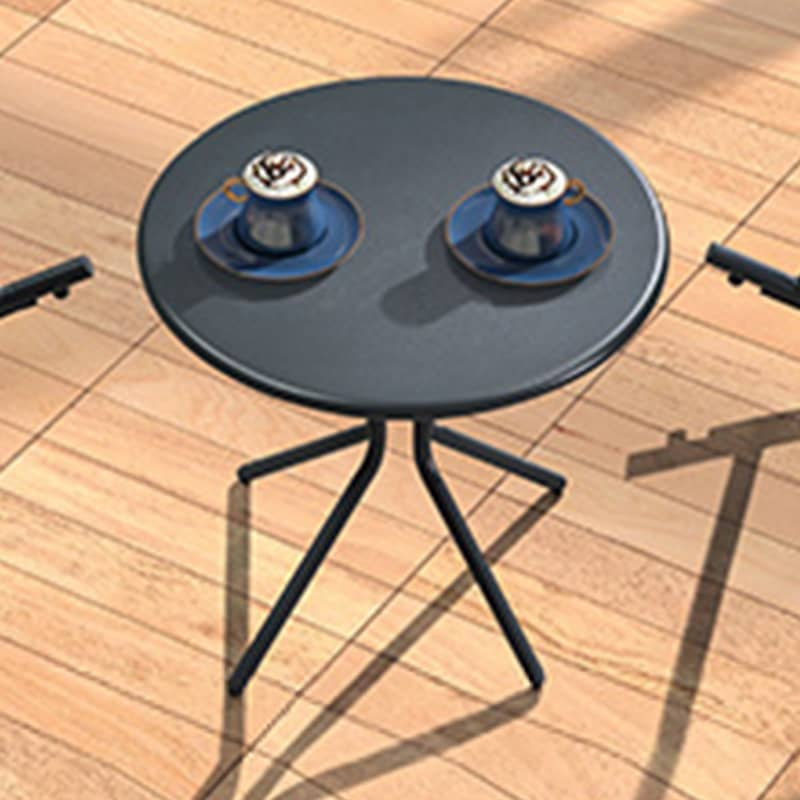 Stylish Modern Table with Black Glass Top and Durable Brown Steel Frame zy-268
