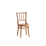 Elegant Light Brown Beech Wood Chair with Rattan Design fyx-888