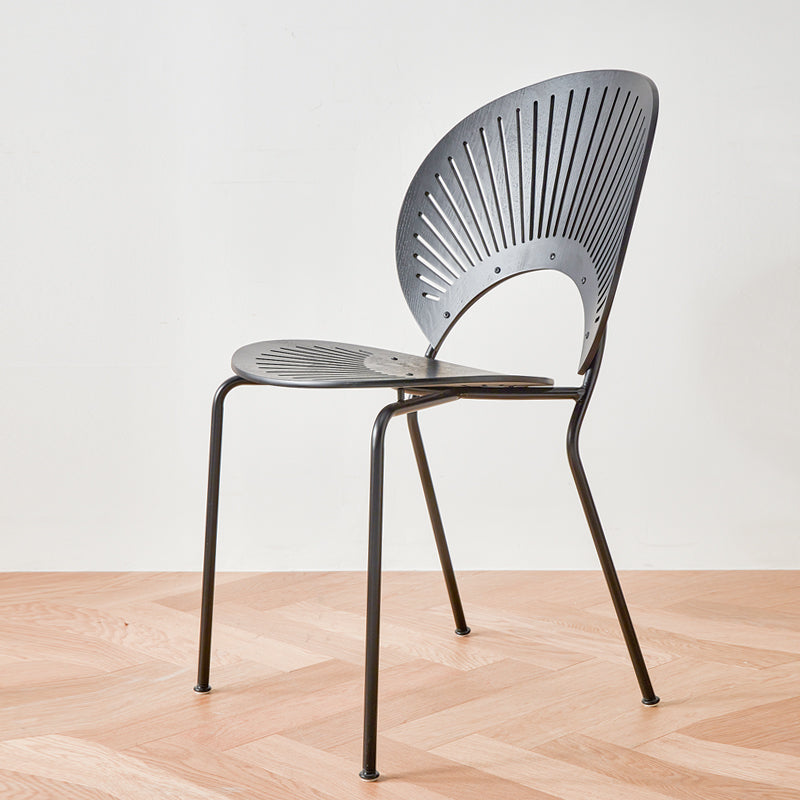 Stylish Light Brown and Black Chair for Modern Living Spaces fcp-1284